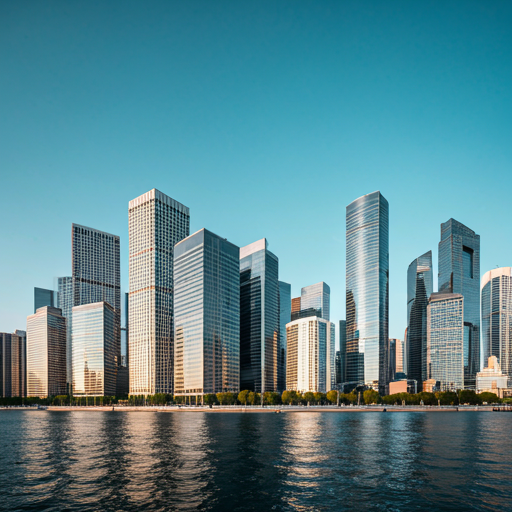 Modern clean cityscape with a sense of connection